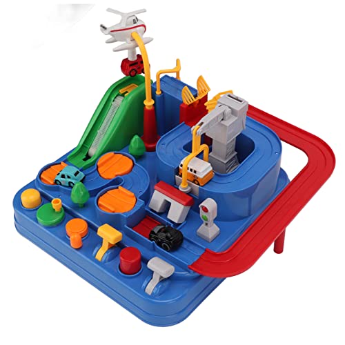 Auto-Abenteuer-Spielzeug, lustiges mechanisches Kinderschienenauto aus ABS-Kunststoff Geburtstagsgeschenk für über 3 Jahre von Jeanoko