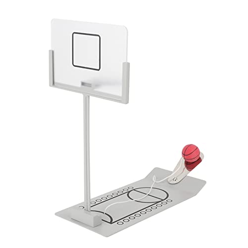 Basketballkorb-Spielzeug, Miniatur-Desktop-Ornament, Federbelasteter Rückprall, Kunststoff-Rückwand, Exquisite Verarbeitung, Dekompressionsspielzeug von Jeanoko