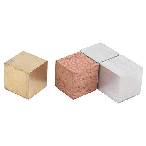 Eisen Aluminium Physik Science Lab Kupfer Lernstarter Kit Holz Würfel Gruppe Gleiches Volumen Unterschiedliche Qualität Physik Experiment für Physik Experiment von Jeanoko