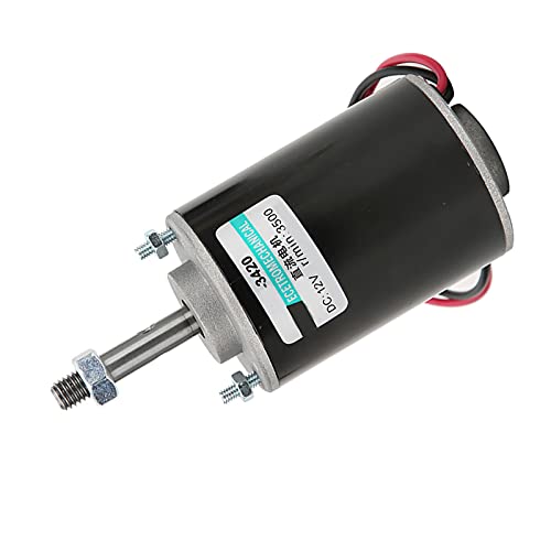 Jectse Gleisstrommotor, Permanentmagnet-Gleichstrommotor, Elektrier Mikro-Tunteretzungsgetgetriebemotor MIT Hohem Drehmoment, für Zuckerwattemaschine, Kleiner Schneidetisch (12v3500 rev) von Jectse