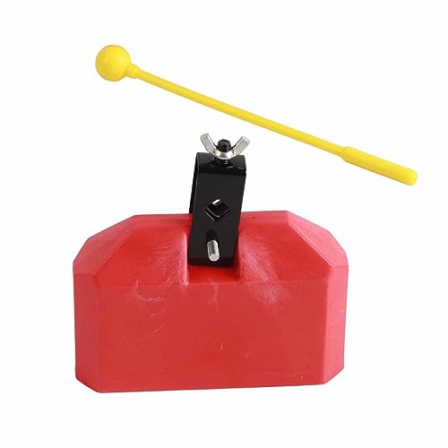 Jectse Kuhglocke, Umweltfreundlich, High-Low-Pitch-Geruschmacher, Sportspiel, Hochzeit, ABS-Material (Roter Holzfisch) von Jectse