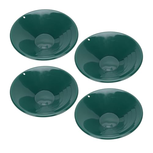 Jectse Outdoor Gold Pan Multifunktional Gold Prospektingpfanne für Anfänger 4pcs Tragbare Grüne Goldpfanne von Jectse