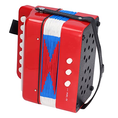 Jectse Pädagogisches Akkordeonspielegeug für, Mini-Tasteninstrument, ABS-KUNTSTOFF, Wasserdichter Blasebalg, Trainingsfähigketten, Geeignet für ab 5 Jahen von Jectse