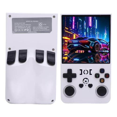 Jectse Retro Handheld -Spielekonsole, 18000 Spiele Retro Gaming -Konsole mit 4 -Zoll -IPS -Bildschirm, 4000 -mAh -Akku Tragbares Videospielkonsole für Erwachsene (64G) von Jectse