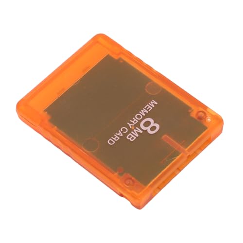 Spielkonsolen-Programmkarte, Professionelle Spielspeicherkarte mit Hoher Kompatibilität, Plug-and-Play für Spielzubehör (transparent orange) von Jectse