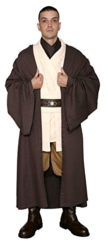 Star Wars Obi-Wan Kenobi Jediritter Kostüm Körper Tunika Mit Dunkelbraunem Jediumhang - Nachbildung Krieg Der Sterne Kostüm - Herren M von Jedi-Robe