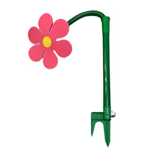 Crazy Daisy Sprinkler for Kids & Dogs, 360° Dancing Daisy Water Sprinkler, Colorful Crazy Flower Sprinkler for Garden Yard Outdoor Lawn Fun (Red) von Jeeeun