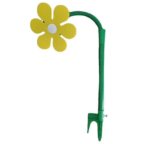 Crazy Daisy Sprinkler for Kids & Dogs, 360° Dancing Daisy Water Sprinkler, Colorful Crazy Flower Sprinkler for Garden Yard Outdoor Lawn Fun (Yellow) von Jeeeun