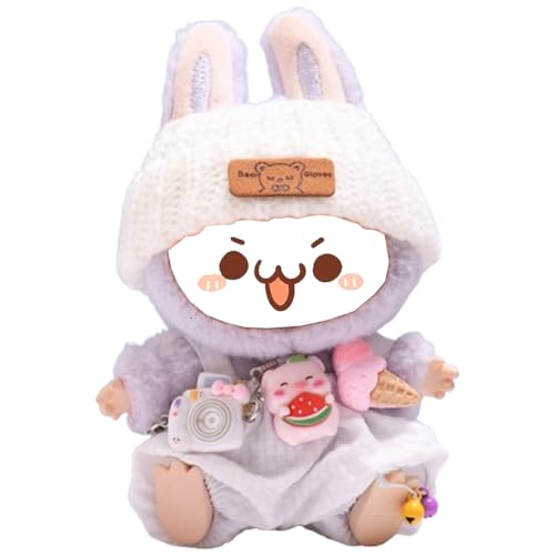 Cute Clothes for Labubu 17cm Doll Clothing Accessories Sets for Labubu Outfit Unique and Diverse No Doll Included (17cm Doll,Style_A) von Jeeeun