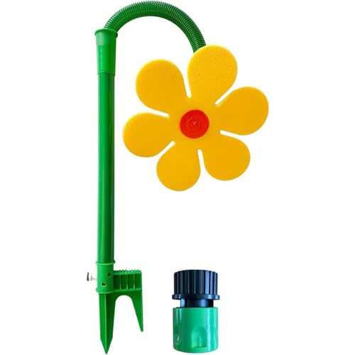 Daisy Sprinkler, 360°Rotating Dancing Flower Water Sprinkler, Perfect for Kids & Outdoor Play, Ideal for Summer Parties & Playdates (Yellow*1 pcs) von Jeeeun