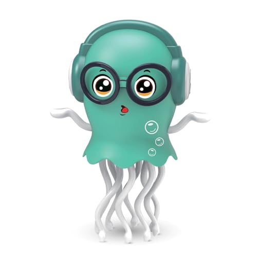 Dancing Jellyfish Baby Toy, 2025 New Tummy Time Toys for Kids, Lightup Walking Moving Jellyfish with Music, Crawling Musical Toys for 3 4 5 6 Birthday Gifts (B) von Jeeeun