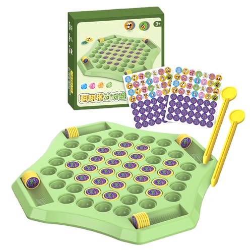 Jeeeun 54pcs Flipfun Flip-Match Board Game for Kids, Flip Chess Memory Game with Cartoon Patterns, Educational Logic Training Toy for Family Interactive Fun (Fruit) von Jeeeun