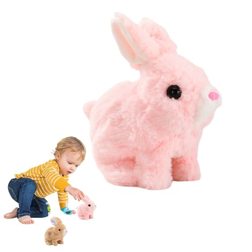 Jeeeun Bunby, Bunby - My Realistic Bunny Toy, Bunbi Realistic Bunny, Realistic Bunny Toys for Kids (Light Pink) von Jeeeun