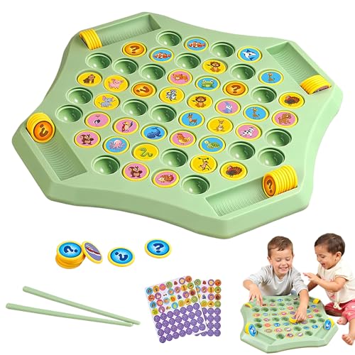 Jeeeun Flipfun Flip-Match Board Game for Kids, Flip Chess Memory Game, Interactive Funny Educational Toys (A) von Jeeeun