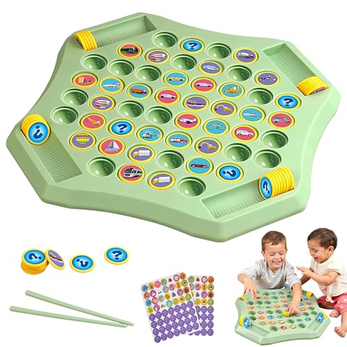 Jeeeun Flipfun Flip-Match Board Game for Kids, Flip Chess Memory Game, Interactive Funny Educational Toys (B) von Jeeeun