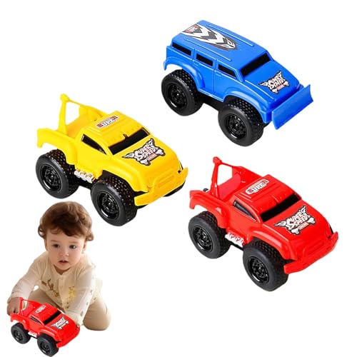 Jeeeun Magnetic Wall Climbing Toy Car, Drive on Walls & Ceiling, Anti-Gravity Inertia Toy, Decompression Gift for Boys and Girls (3pcs) von Jeeeun