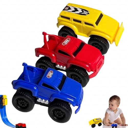 Jeeeun Magnetic Wall Climbing Toy Car, Gravity Wall-Climbing Toy Car, That Drive On Walls and Ceiling (Red+Blue+Yellow) von Jeeeun