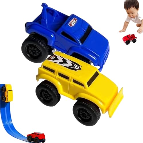 Jeeeun Magnetic Wall Climbing Toy Car, Inertial Anti-Gravity Car for Boys and Girls, Magnetic Climbing Vehicle for Smooth Walls, Windows, Fridge Surfaces (2 Pcs A) von Jeeeun