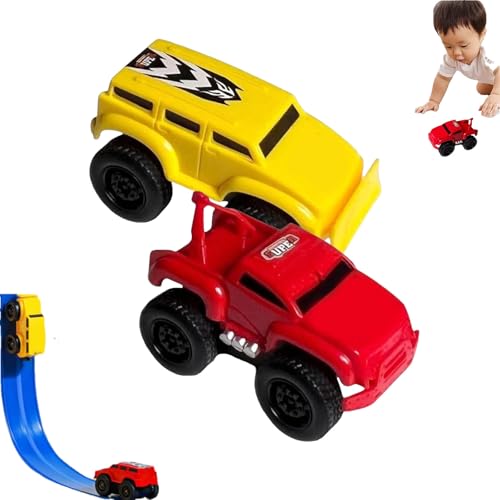 Jeeeun Magnetic Wall Climbing Toy Car, Inertial Anti-Gravity Car for Boys and Girls, Magnetic Climbing Vehicle for Smooth Walls, Windows, Fridge Surfaces (2 Pcs C) von Jeeeun