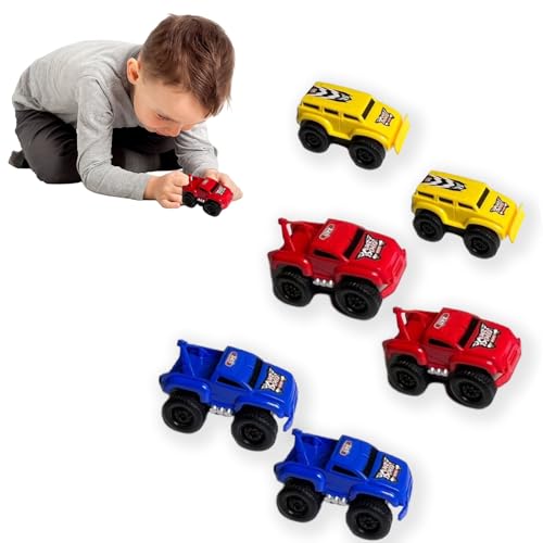 Jeeeun Magnetic Wall Climbing Toy Car, Magnetic Toy Car Set for Boys and Girls, Indoor Wall Vehicle Toy (6pcs) von Jeeeun