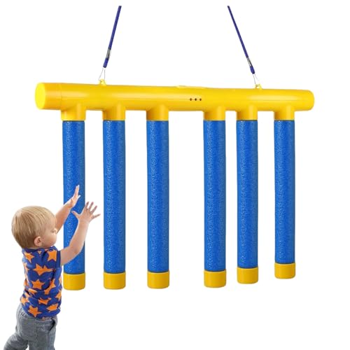 Jeeeun Reflex Game Falling Sticks, Reflex Challenge Game, Hand Eye Coordination Training, 3 Adjustable Speed, Upgrade Remote Control (Blue) von Jeeeun