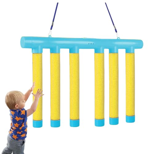 Jeeeun Reflex Game Falling Sticks, Reflex Challenge Game, Hand Eye Coordination Training, 3 Adjustable Speed, Upgrade Remote Control (Yellow) von Jeeeun