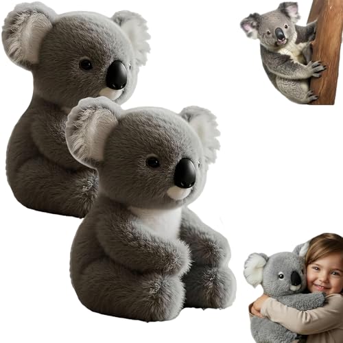 Jeeeun The Koaly - Emotional Healing on Demand, Koaly Ai Plush, Get a Hug Koalas Bear for Stress Relief, Emotional Support, Realistic Companion Healing Hugs (2pcs) von Jeeeun