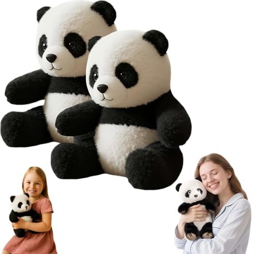 Jeeeun The Pandy - Emotional Healing on Demand, The Pandy Hug Motion 2.0 - Soft Emotional Support Stuffed Animal, Kawaii Weighted Panda Teddy for Relieve Stress and Hug You (2pcs) von Jeeeun