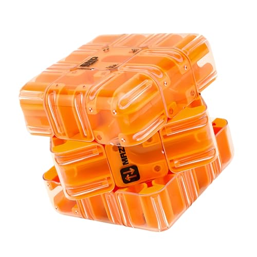 Large Labyrinth 3D Puzzle Maze Cube, Engaging Brain Teaser Toy, 3D Maze Cube, Improve Spatial Recognition and Cultivate Logical Thinking (Orange) von Jeeeun