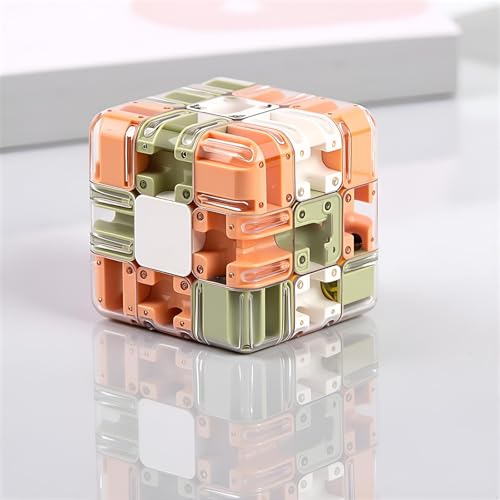 Large Labyrinth 3D Puzzle Maze Cube - Engaging Brain Teaser Toy, Engaging Brain Teaser Cube, Improve Spatial Logic & Concentration for Adults & Kids (1pcs) von Jeeeun