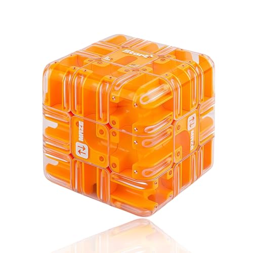 Large Labyrinth 3D Puzzle Maze Cube - Engaging Brain Teaser Toy (Orange) von Jeeeun