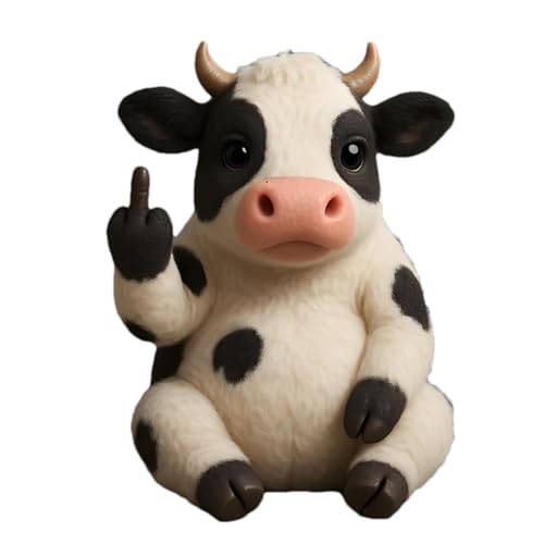 Meet The Attitude Squad, Tiny Plush Rebels with Sass & Snuggles Perfect Pocket-Sized Toys for Stress Relief & Humorous Gifts for Sassy Friends (Dairy Cattle) von Jeeeun