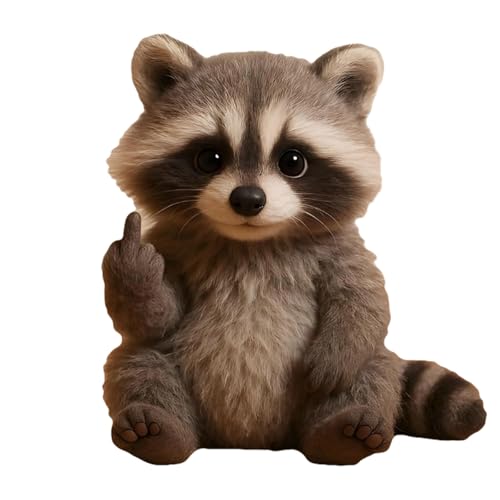 Meet The Attitude Squad, Tiny Plush Rebels with Sass & Snuggles Perfect Pocket-Sized Toys for Stress Relief & Humorous Gifts for Sassy Friends (Raccoon) von Jeeeun