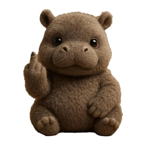 Meet The Attitude Squad, Tiny Plush Rebels with Sass & Snuggles Perfect Pocket-Sized Toys for Stress Relief & Humorous Gifts for Sassy Friends (Rebel Hippo) von Jeeeun