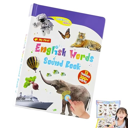 My First English Sound Toy – 470+ Words, 21 Themes, Fun Word Game, Juguete Educativo for Educationa (Purple) von Jeeeun