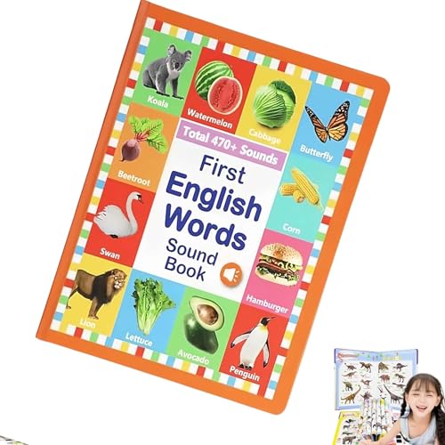 My First English Sound Toy – 470+ Words, 21 Themes, Fun Word Game, Juguete Educativo for Educationa (Red) von Jeeeun