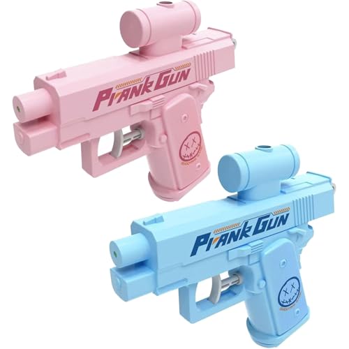 Prank Water Gun, 2025 New Two-Way Water Gun, Spray Fun Trick! Shoots Front & Back, Novelty Gifts for Friends, Family, School (Blue+Pink) von Jeeeun