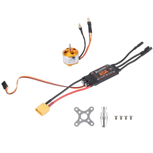 Jeenuuder 2212 KV2200 Motor+40A Brushless ESC XT60 RC-Motor ESC Set Wie Abgebildet RC Motor ESC Set für Drohne Hubschrauber von Jeenuuder
