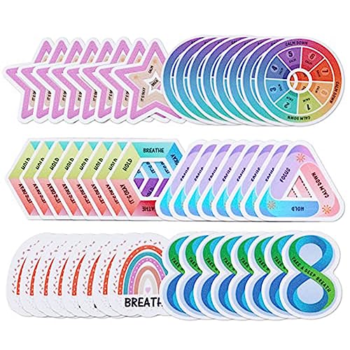 Jeenuuder 48 Stück 6 Styles Touchscreen Streifen strukturiert für sensorische Angstaufkleber Jeenuuder 48 Stück 6 Styles Touchscreen Streifen strukturiert für sensorische Angstaufkleber von Jeenuuder