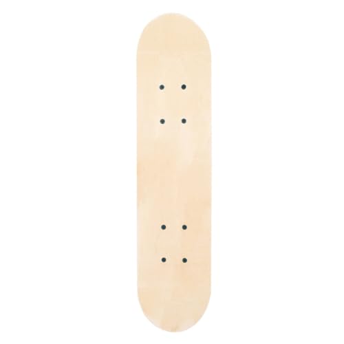 Jeenuuder 58,5 cm Skateboard-Deck, Ahorn-Skatebrett, für Erwachsene und Kinder, Selbstgemacht, Handbemalt, Dekoratives Brett, Doppelwippe von Jeenuuder