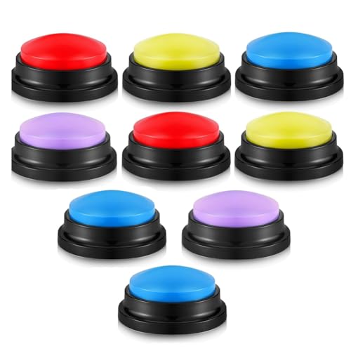 Jeenuuder 8 Stück Response Buzzers Knopf Antwort Buzzer Game Show Buzzer Knopf registrierbar Klassenzimmer Buzzer für die Weihnachtsmannschaftsfeier Jeenuuder 8 Stück Response Buzzers Knopf Antwort Buzzer Game Show Buzzer Knopf registrierbar Klassenzimmer Buzzer für die Weihnachtsmannschaftsfeier von Jeenuuder
