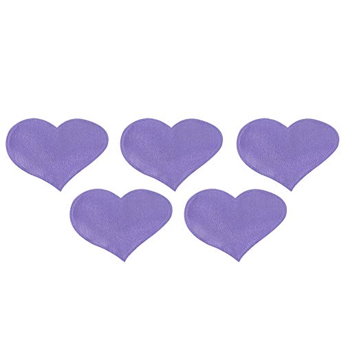 DIY Handgefertigte Herzförmige Herzform-Dekoration, Herzförmige Hochzeit-Dekoration, Hochzeit, Valentinstag, Dekoration, Jahrestag, Partyzubehör (3,2 cm lila 500 Stück/Packung) von Jeffergarden