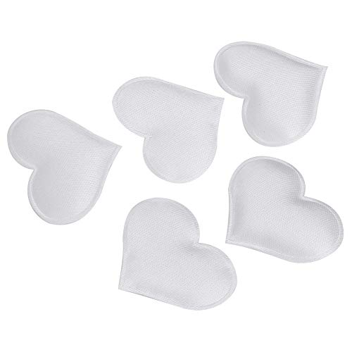 DIY Handgefertigte Herzförmige Herzform-Dekoration, Herzförmige Hochzeit-Dekoration, Hochzeit, Valentinstag, Dekoration, Jahrestag, Partyzubehör (3,2 cm weiß 500 Stück/Packung) von Jeffergarden