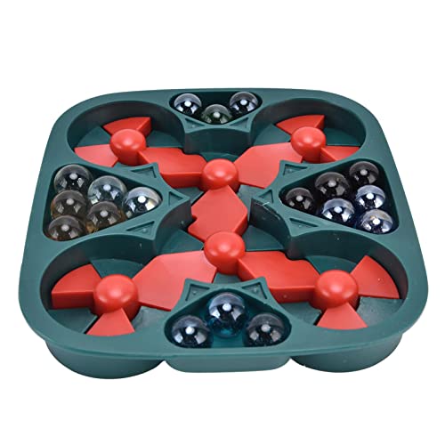 Jeffergarden Brettspiel, Interessante Gehirnentwicklung Lindern Stress Langlebig Pädagogische Spielzeug Verbesserung der Konzentration Drehen Flipper für Party (18 Perlen) von Jeffergarden