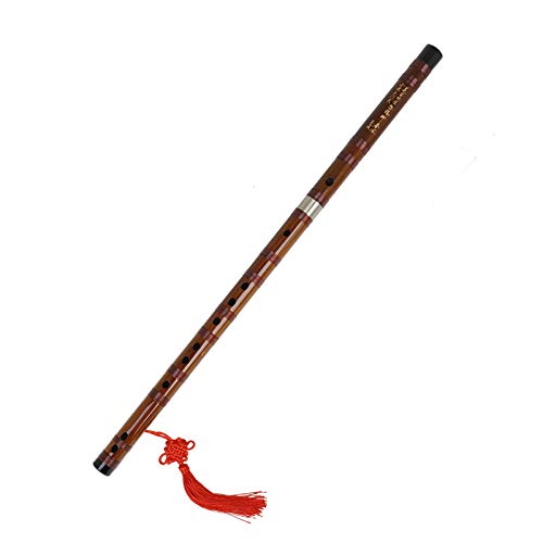 Jeffergarden Dizi-Flöte, Tonart C, Chinesisches Handgefertigtes Holzblasinstrument, Piccolo-Miniflöte mit Aufbewahrungstasche, Chinesischer Knoten, für Kinder, Erwachsene, Anfänger, aus Jeffergarden Dizi-Flöte, Tonart C, Chinesisches Handgefertigtes Holzblasinstrument, Piccolo-Miniflöte mit Aufbewahrungstasche, Chinesischer Knoten, für Kinder, Erwachsene, Anfänger, aus von Jeffergarden