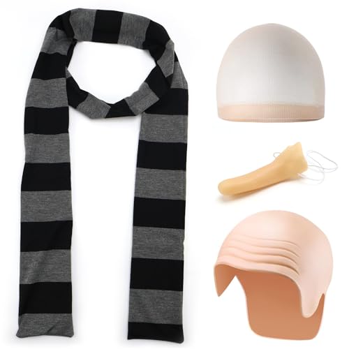 Jeinbuil Karneval kostüm Herren G ru Kahl Kostüm Kostümzubehör kahler kappe Schal lange Nase Herren Outfit Karneval Fasching Halloween Mottoparty Cosplay Jeinbuil Karneval kostüm Herren G ru Kahl Kostüm Kostümzubehör kahler kappe Schal lange Nase Herren Outfit Karneval Fasching Halloween Mottoparty Cosplay von Jeinbuil