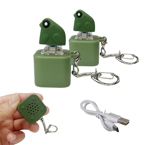 2PCS Frog Keychain with Sound, Frog Croaking Fidget Toy with LED Light, Cute Frog Croaking Keychain Stress Relief Sensory Toy for Adults 2PCS Frog Keychain with Sound, Frog Croaking Fidget Toy with LED Light, Cute Frog Croaking Keychain Stress Relief Sensory Toy for Adults von Jelaqmot