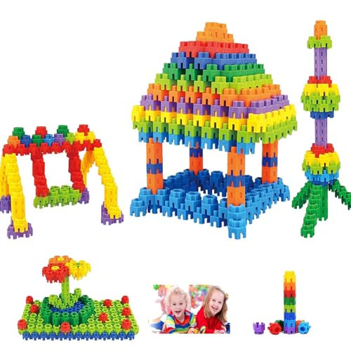 Jelaqmot Endless Fun with Snap-Together Hexagon Building Blocks, Indoor & Outdoor Blocks for Kids Games,Interlocking Building Blocks (360ocs) von Jelaqmot