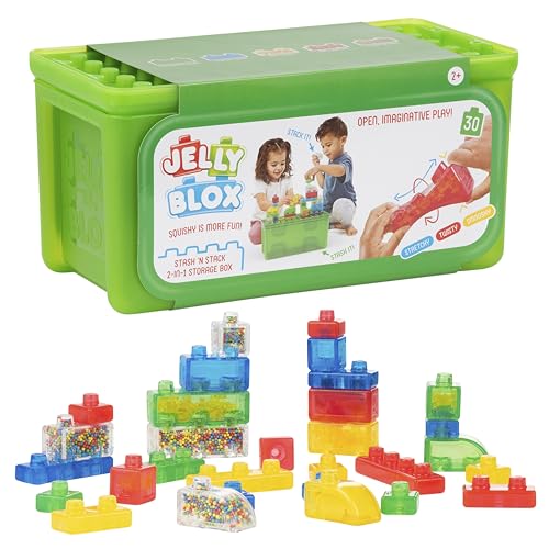 Goliath Toys Jelly Blox Storage Case, Bauspielzeug ab 2 Jahren, mit 30 Sensorische Bausteine, Konstruktion Spielzeug für Kinder Goliath Toys Jelly Blox Storage Case, Bauspielzeug ab 2 Jahren, mit 30 Sensorische Bausteine, Konstruktion Spielzeug für Kinder von Jelly Blox