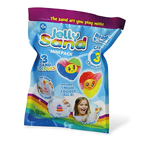 Jelly Sand Mini-Pack, YULU Spielzeug, kreieren Sie bezaubernde Charaktere mit Sand, bunte Kunst- und Bastelaktivität für Kinder, Basteln für Jungen und Mädchen ab 4 Jahren Jelly Sand Mini-Pack, YULU Spielzeug, kreieren Sie bezaubernde Charaktere mit Sand, bunte Kunst- und Bastelaktivität für Kinder, Basteln für Jungen und Mädchen ab 4 Jahren von Jelly Sand